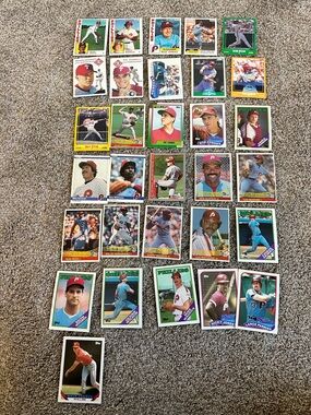 Vintage VTG Lot Of 31 Philadelphia Phillies Baseball Cards SET LOT